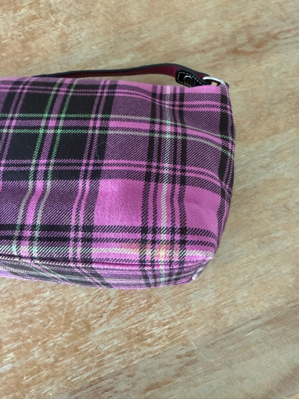 Coach Vintage Y2K Pink Black Plaid Mini Purse - Picture 15 of 15